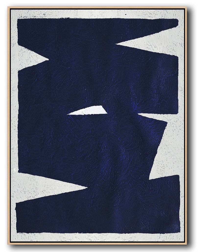 Navy Blue Minimal Art #NV30B